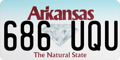 AR license plate 686UQU