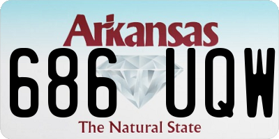AR license plate 686UQW
