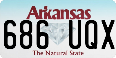 AR license plate 686UQX