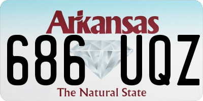 AR license plate 686UQZ