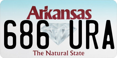 AR license plate 686URA