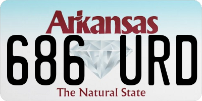 AR license plate 686URD