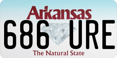 AR license plate 686URE