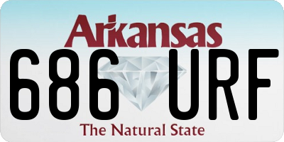 AR license plate 686URF