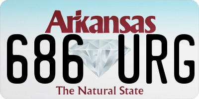 AR license plate 686URG