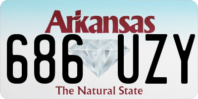 AR license plate 686UZY