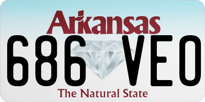 AR license plate 686VEO