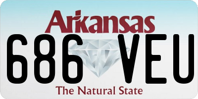 AR license plate 686VEU