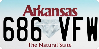 AR license plate 686VFW
