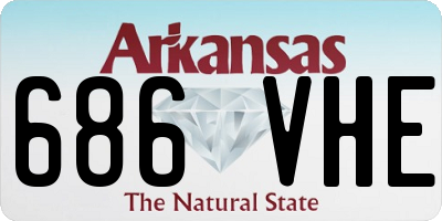 AR license plate 686VHE