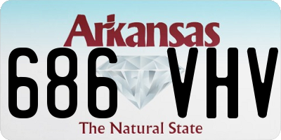 AR license plate 686VHV