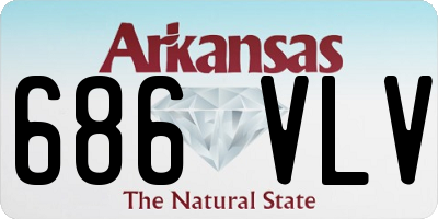 AR license plate 686VLV