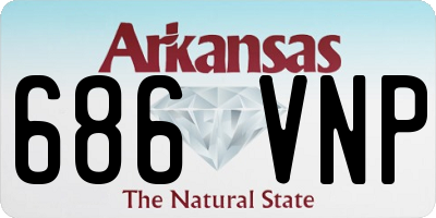 AR license plate 686VNP