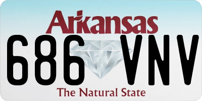 AR license plate 686VNV