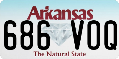 AR license plate 686VOQ