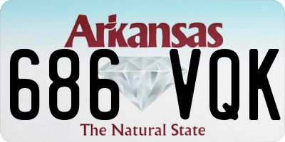 AR license plate 686VQK