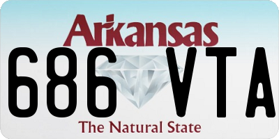AR license plate 686VTA