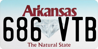AR license plate 686VTB