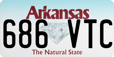 AR license plate 686VTC
