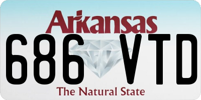 AR license plate 686VTD