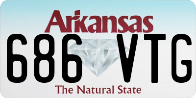 AR license plate 686VTG