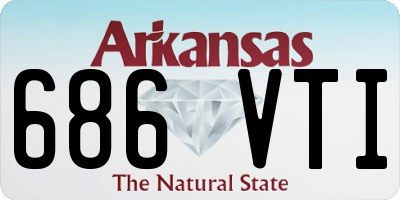 AR license plate 686VTI