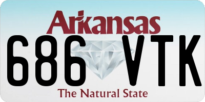 AR license plate 686VTK