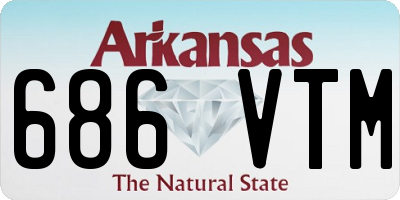 AR license plate 686VTM