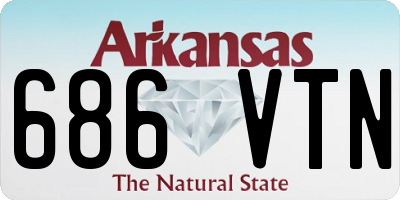AR license plate 686VTN