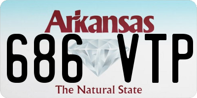 AR license plate 686VTP
