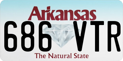 AR license plate 686VTR