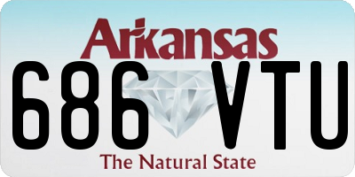 AR license plate 686VTU