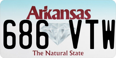 AR license plate 686VTW