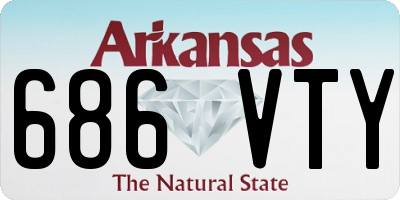 AR license plate 686VTY