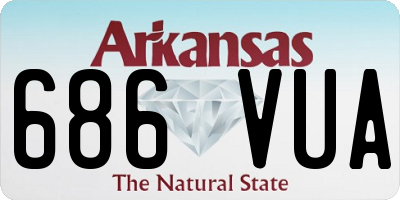 AR license plate 686VUA