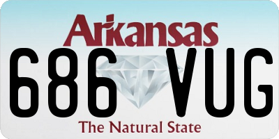 AR license plate 686VUG