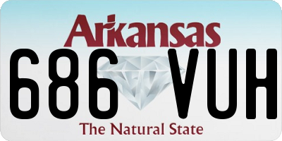 AR license plate 686VUH