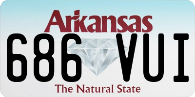 AR license plate 686VUI