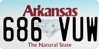 AR license plate 686VUW