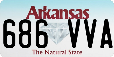 AR license plate 686VVA