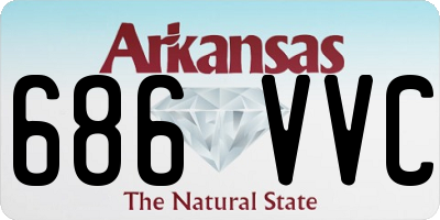 AR license plate 686VVC