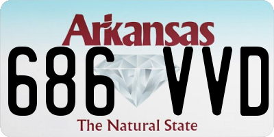 AR license plate 686VVD