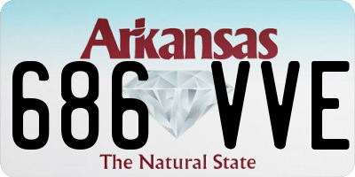AR license plate 686VVE