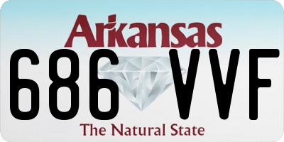 AR license plate 686VVF