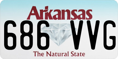 AR license plate 686VVG