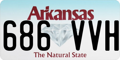 AR license plate 686VVH