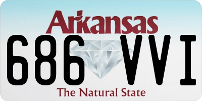 AR license plate 686VVI