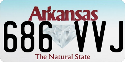 AR license plate 686VVJ
