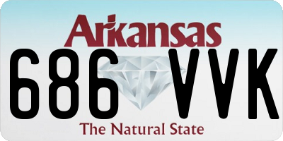 AR license plate 686VVK