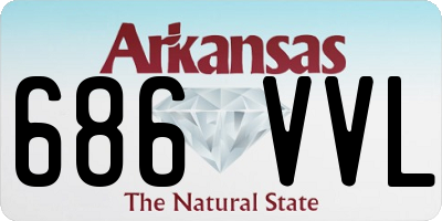 AR license plate 686VVL